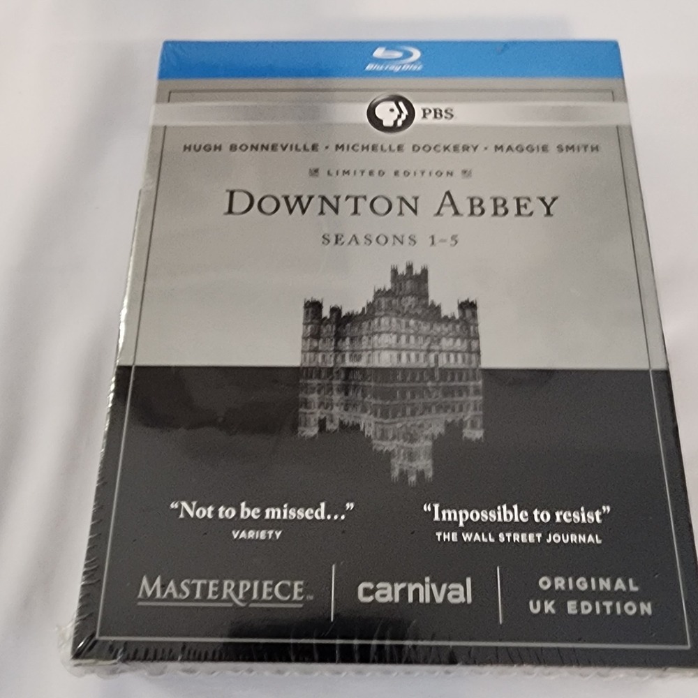 Downtown Abbey Seasons 1-5 Blu-Ray Discs Masterpiece Limited Edition SEALED. New